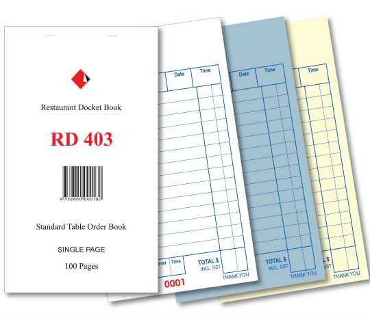 Restaurant Order Books